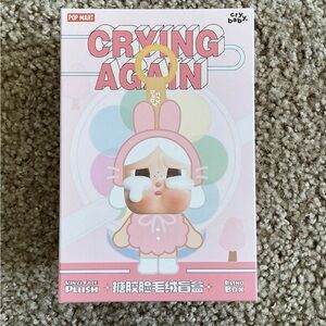 Crying Again Vinyl Face Plush Toy - Pink